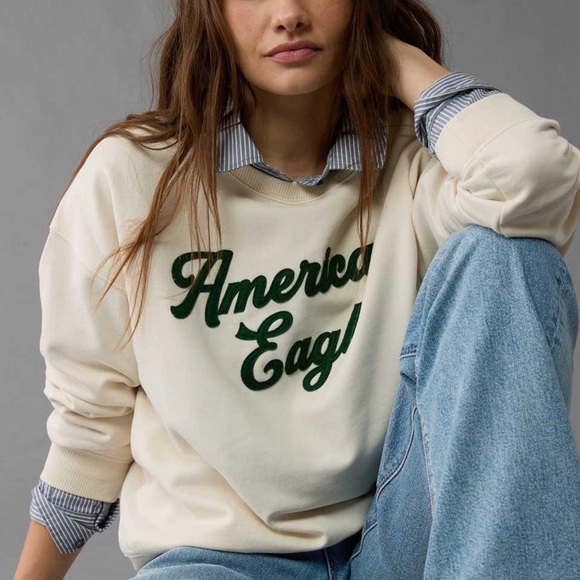 American Eagle Outfitters Sweaters - American Eagle Outfitters Cream Sweater for Men